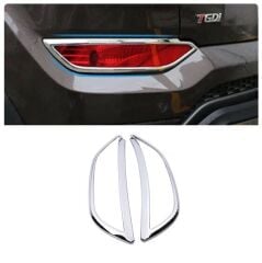 Hyundai Tucson 2015-2018 Uyumlu Arka Reflektör Çerçevesi Krom