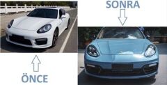 Panamera 2011-2013 İçin Full Facelift 2018 Gts Body Kit (Farlar Dahil)