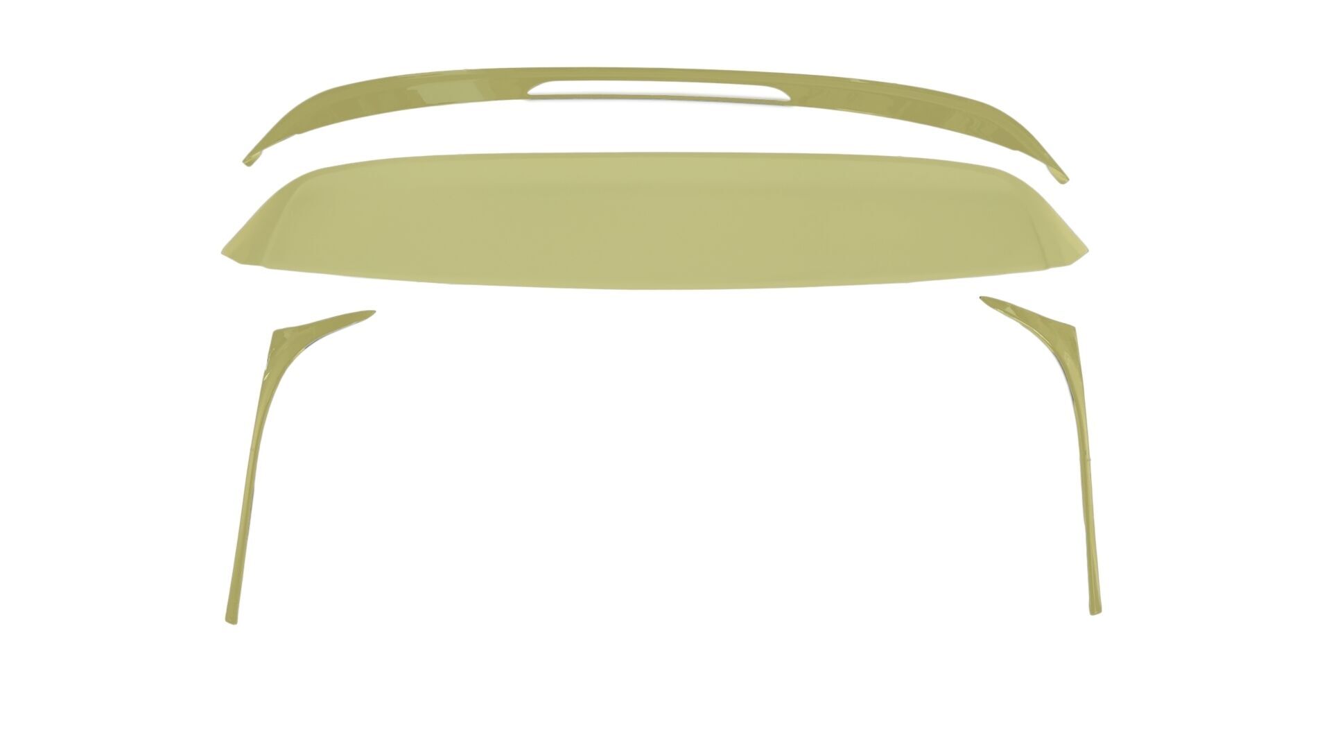 Volkswagen Golf Uyumlu Yedek Parça 7-7.5 2013-2020 İçin Uyumlu Gti Spoiler (4 Parça)