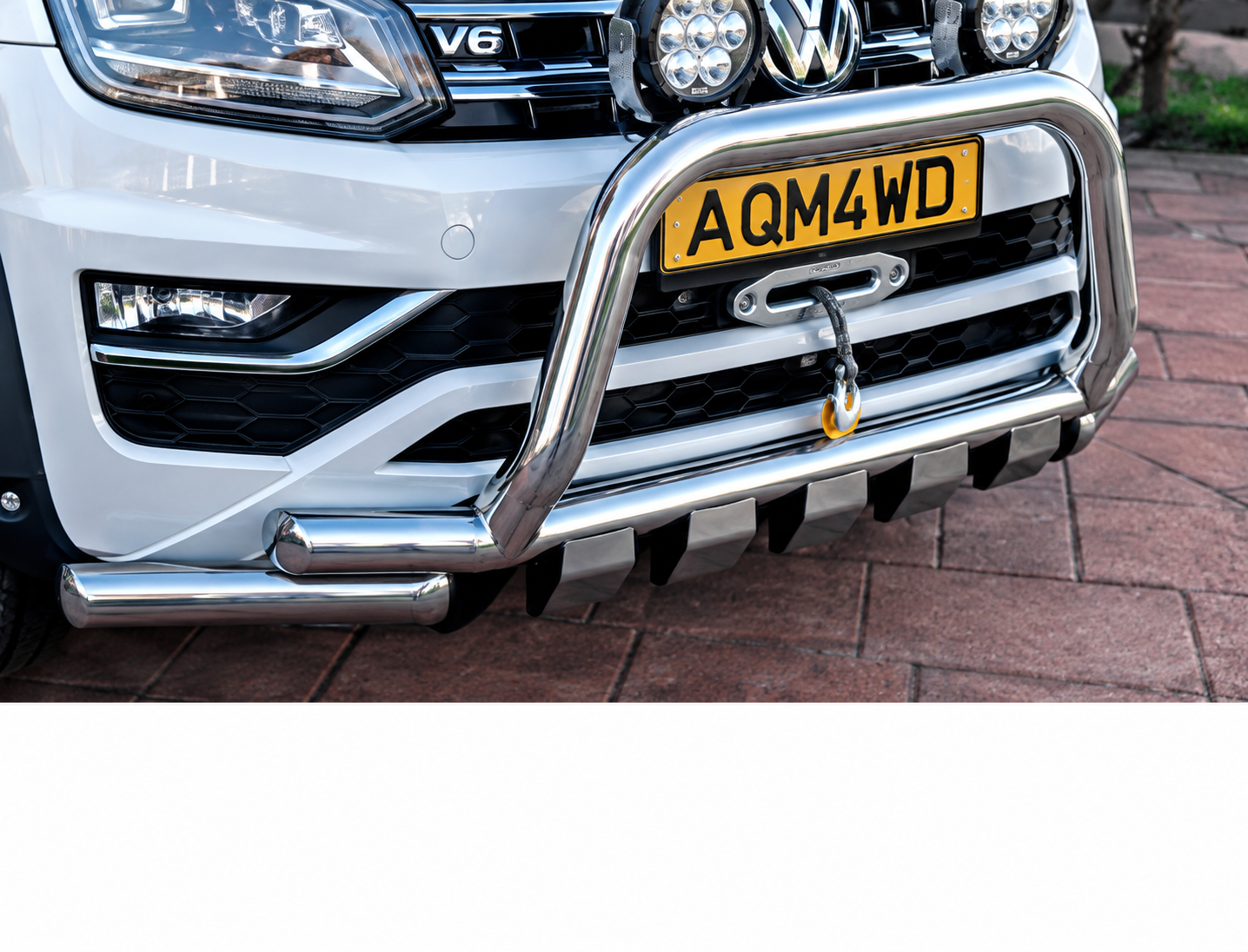 Volkswagen Amarok Uyumlu Krom Shark Ön Koruma Demiri AQM4WD