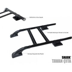 Mercedes Sprinter Long 2000-2006 Uyumlu Yedek Parça Shark Black Tavan Çıtası