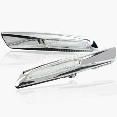 Bmw E60 E90 Uyumlu  Krom Çamurluk Led Sinyal
