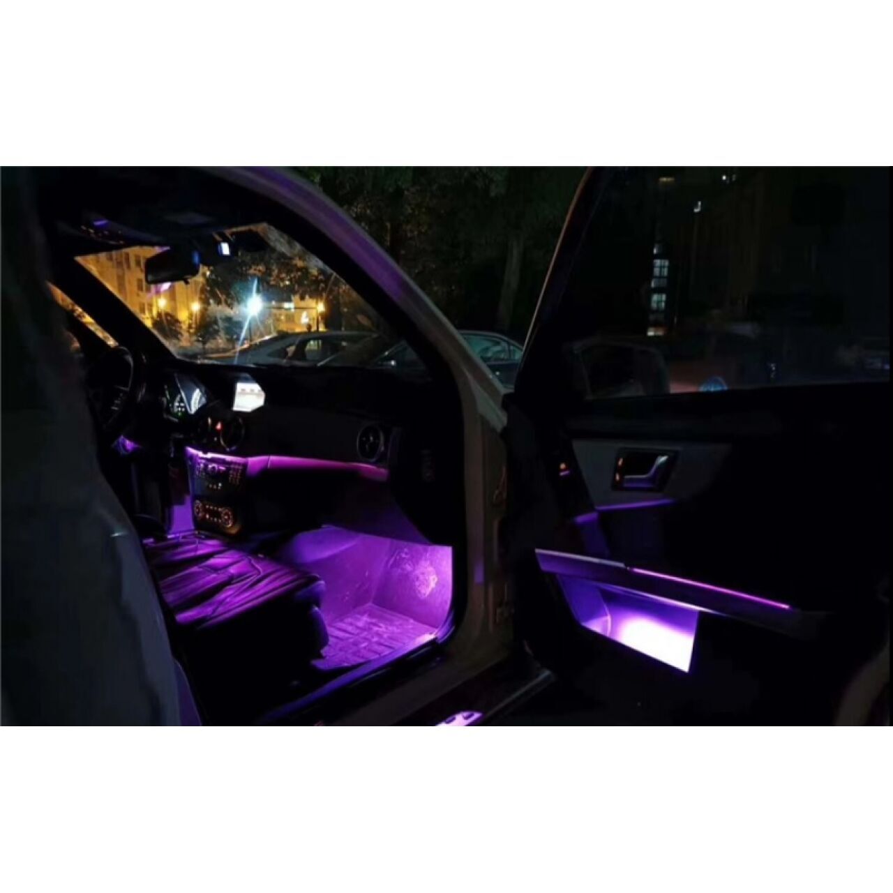Mercedes GLK Serisi W204 Uyumlu  İç Ambiyans Aydınlatma (12 Renk)