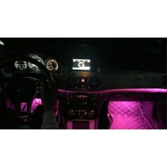Mercedes GLK Serisi W204 Uyumlu  İç Ambiyans Aydınlatma (12 Renk)