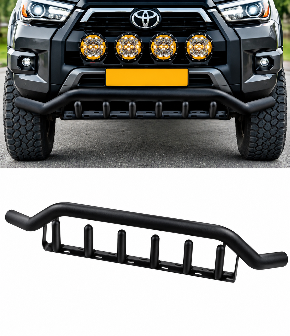 Toyota Uyumlu Siyah Shark Off-Road Ön Koruma Demiri