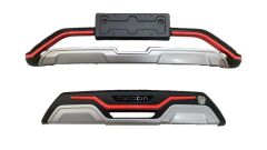 Omoda 5 Uyumlu Yedek Parça Ön Arka Koruma (Kırmızı Çizgili)