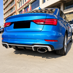 A3 8V 2013-2016 Sedan RS3 Difüzör + Egzoz Ucu