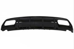 Mercedes W176 16-18 A45 Uyumlu Yedek Parça Difüzör & Egzoz Seti (Parlak Siyah) - Siyah Egzoz İle (Amg Paket İçin )