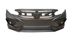 Civic Uyumlu Yedek Parça Consept Model Ön Tampon Ek Piano Black Detaylı