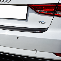 Audi A3 Uyumlu Arka Tampon Eşiği Mat Siyah 2017-2020
