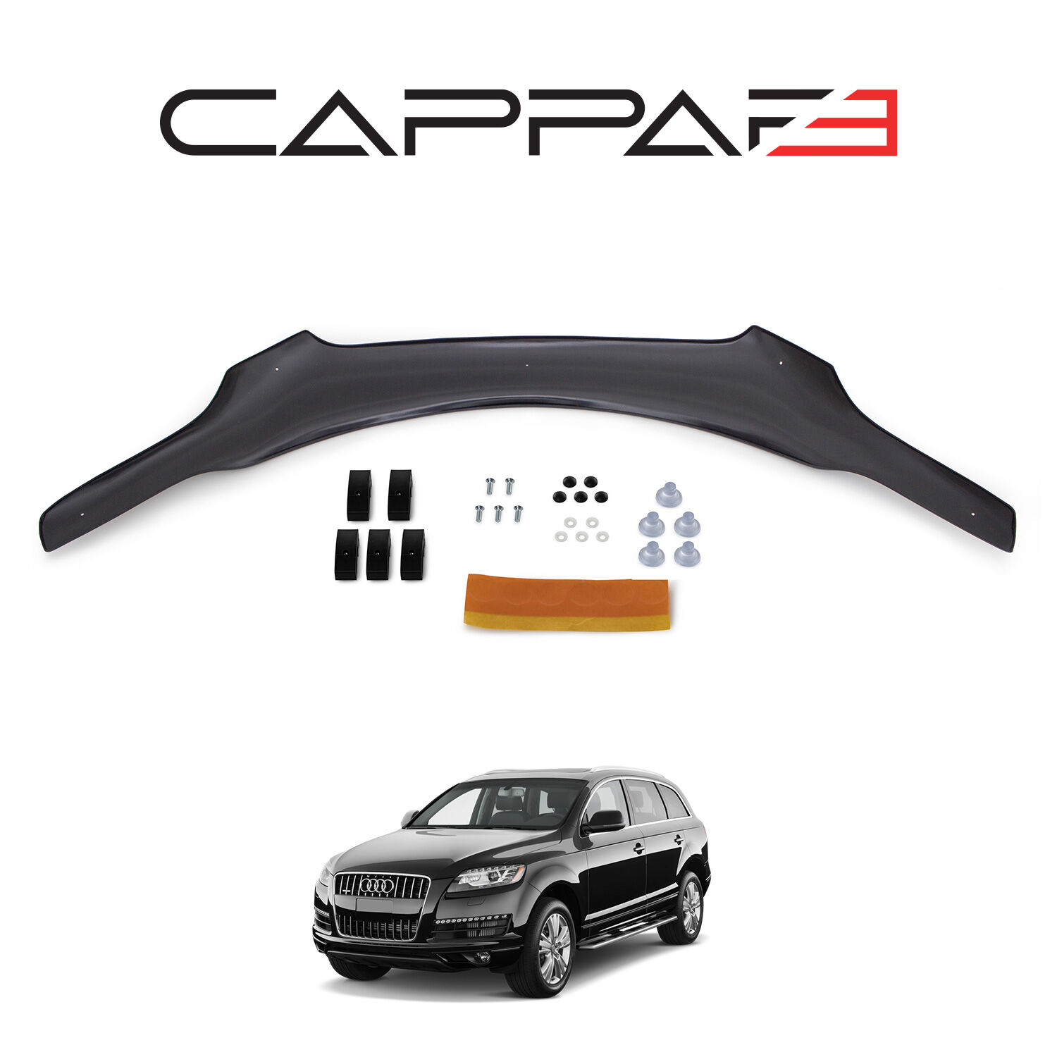 Audi Q7 2005-2015 Uyumlu Kaput Rüzgarlığı 3mm