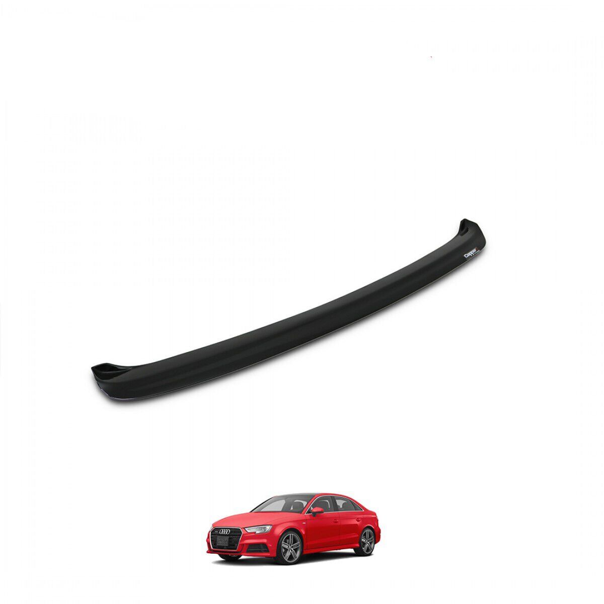 Audi A3 Uyumlu Arka Tampon Eşiği Parlak Siyah 2007-2020