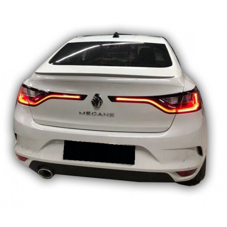 Renault Megane 4 Sedan 2012 - 2019 Uyumlu Spoiler Plastik Boyasız