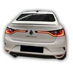 Renault Megane 4 Sedan 2012 - 2019 Uyumlu Spoiler Plastik Boyasız