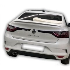 Renault Megane 4 Sedan 2012 - 2019 Uyumlu Spoiler Plastik Boyasız