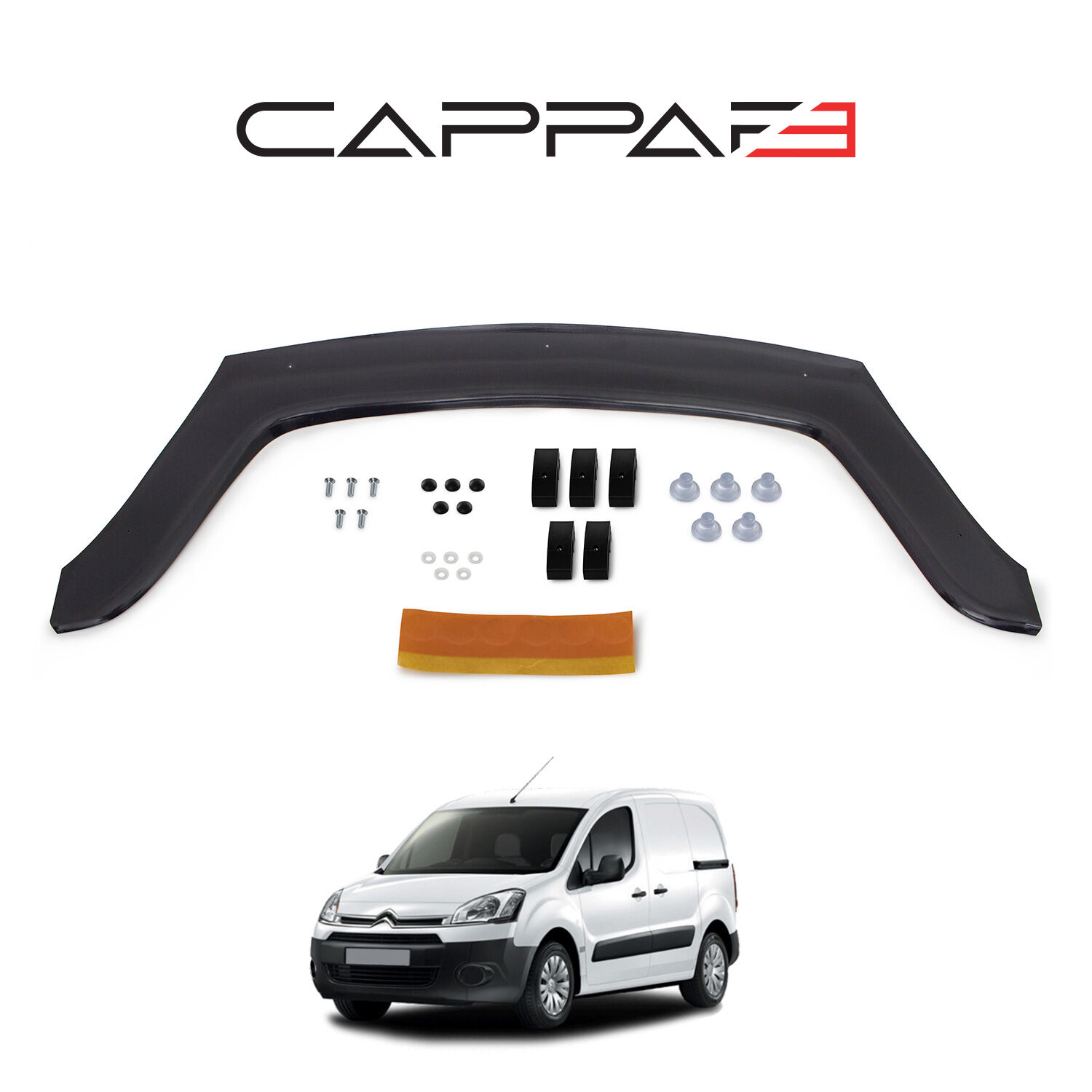 Citroen Berlingo 2009-2018 Yılı Arası Uyumlu Kaput Rüzgarlığı 3mm