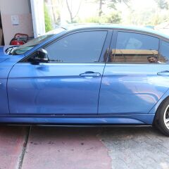 Bmw F30 2011-2019 Uyumlu Marşpiyel Alt Çıta Set Performans Parlak Siyah