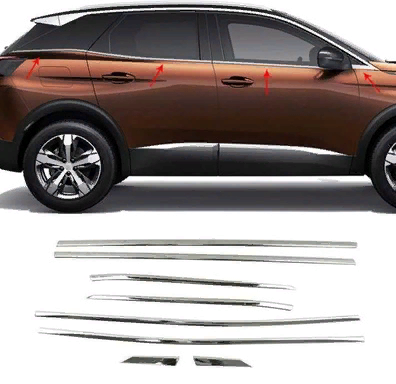 Peugeot 3008 2016-2019 Uyumlu Yedek Parça Cam Nikelajı