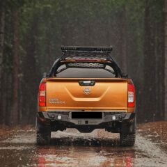 Toyota Hilux Revo 2006+ Uyumlu Yedek Parça Arka Demir Koruma - Rear Bumper Black S20