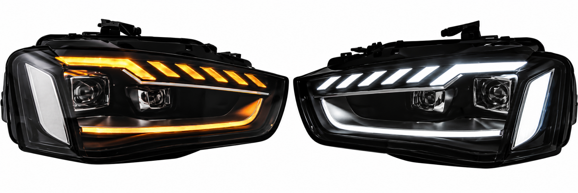 Audi A4 B8.5 2012-2015 Halojen Uyumlu B9.5 Dizayn Far