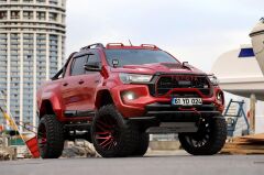 Mercedes X-Class Uyumlu Yedek Parça Siyah Shark Ön Koruma AQM PST24
