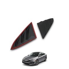 Honda Civic Uyumlu 2016- Kelebek Cam 2 Prç