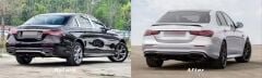 Mercedes Uyumlu W213 E Serisi İçin Uyumlu 2021+ E63 Difüzör Ve Siyah Egzoz Seti (Amg Sedan)