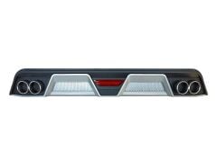 Toyota Corolla 2012-2018 İçin Uyumlu Difüzör 4 Egzoz Siyah/Silver