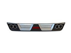 Toyota Corolla 2012-2018 İçin Uyumlu Difüzör 4 Egzoz Siyah/Silver