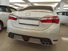 Toyota Corolla 2012-2018 İçin Uyumlu Difüzör 4 Egzoz Siyah/Silver
