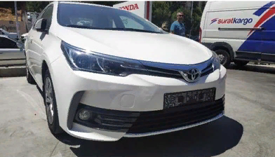 Toyota Corolla 2013-2016 Uyumlu Yedek Parça Ön Tampon Alt Çıta Nikelaj