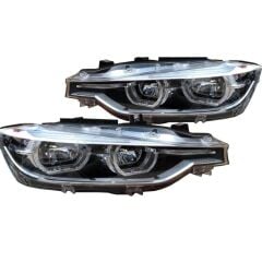 Bmw F30 Uyumlu LCI (2016-2018) M3 Full Led Black Design Far Seti F3016-B026-B027
