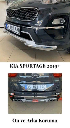 Kia Sportage 2019+ Uyumlu Yedek Parça Ön Ve Arka Tampon Koruması