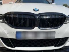 Bmw G20 2019+ Uyumlu M3 Çift Çizgi Panjur Böbrek Piano Black