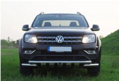 Nissan Navara 2010+ sonrası Krom Shark Ön Koruma AQM PST23