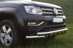 Nissan Navara 2010+ sonrası Krom Shark Ön Koruma AQM PST23