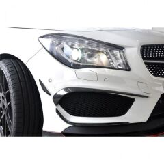 Mercedes W117 Cla Serisi Amg Cla45 2012 - 2015 Uyumlu Yedek Parça Ön Tampon Splitter ( 6 Parça ) Plastik Boyasız