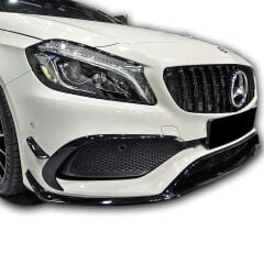 Mercedes W176 A serisi Amg A45 2012 - 2015 Uyumlu Yedek Parça Ön Tampon Splitter ( 6 Parça ) Plastik Boyasız