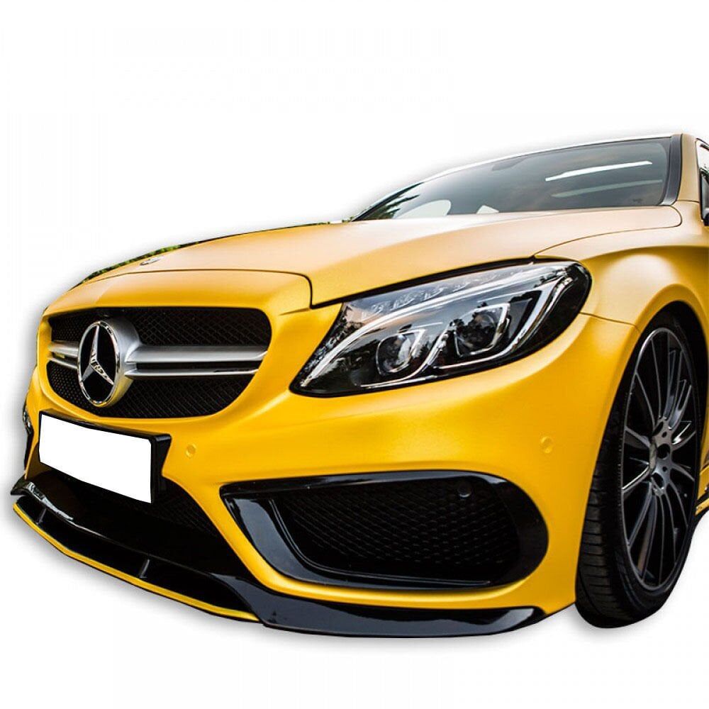 Mercedes W205 C Serisi Sedan Amg 2014 - 2018 Uyumlu Yedek Parça Ön Ek (2 Parça) Plastik Boyasız