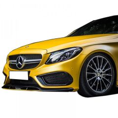 Mercedes W205 C Serisi Sedan Amg 2014 - 2018 Uyumlu Yedek Parça Ön Ek (2 Parça) Plastik Boyasız