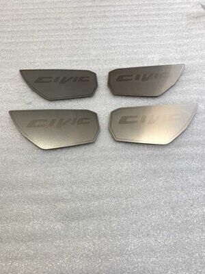 Honda Civic Fc5 Uyumlu Yedek Parça 2016-2020 İç Kapı Kolu Kaplama Silver