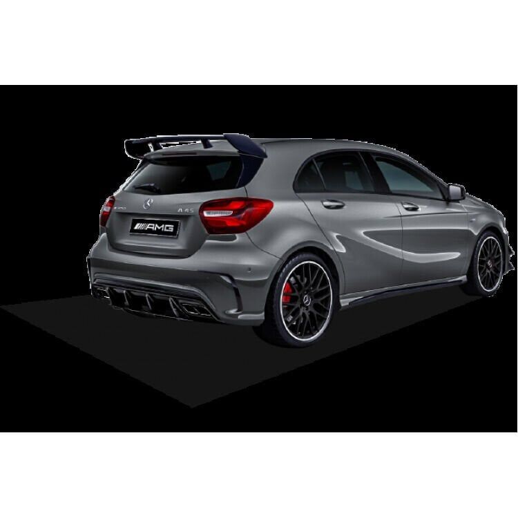 Mercedes W176 A Serisi Amg A45 2012 - 2018 Uyumlu Yedek Parça Arka Tampon Kaşları (2 Parça) Plastik Boyasız