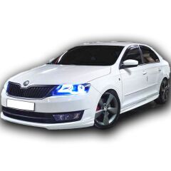 Skoda Super B Mk3 2015-2019 Uyumlu Marşpiyel Plastik Boyasız
