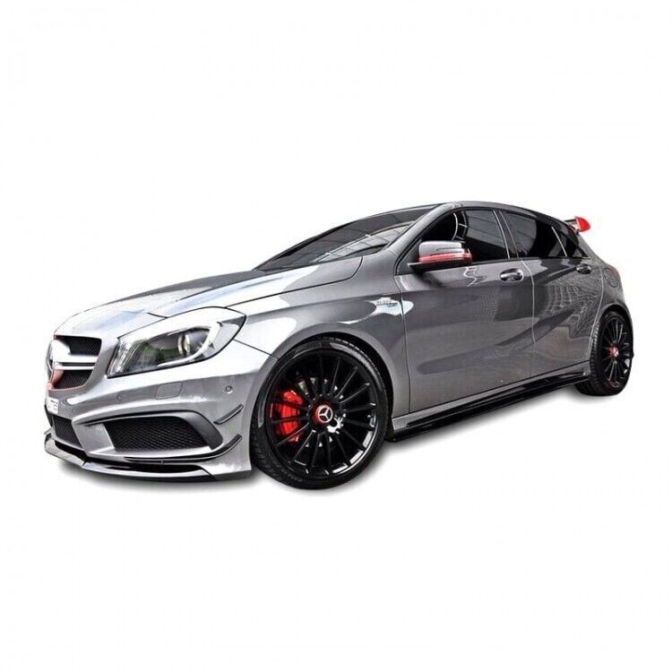 Mercedes W176 A Serisi Amg A45 2012 - 2018 Uyumlu Yedek Parça Marşpiyel Altı Lip Plastik Boyasız