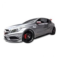 Mercedes W176 A Serisi Amg A45 2012 - 2018 Uyumlu Yedek Parça Marşpiyel Altı Lip Plastik Boyasız