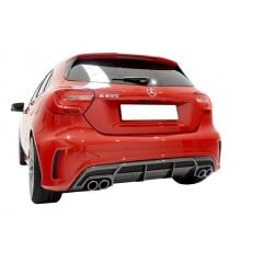Mercedes W176 A Serisi Amg Uyumlu Yedek Parça 2012 - 2018 Uyumlu Difüzör Plastik Boyasız