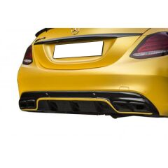Mercedes W205 C Serisi Sedan Amg C63 2014 - 2018 Uyumlu Yedek Parça Difüzör Plastik Boyasız