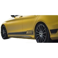 Mercedes W205 C Serisi Sedan Amg C63 2014 - 2021 Uyumlu Yedek Parça Marşpiyel Altı Lip Plastik Boyasız