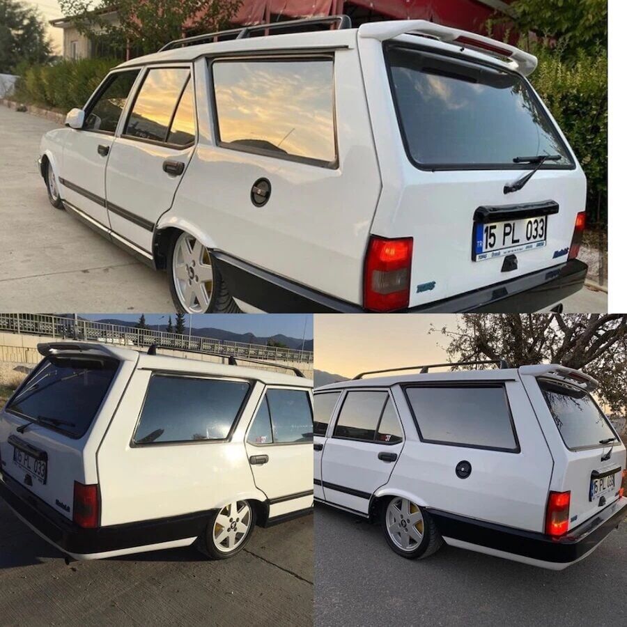 Fiat Uyumlu Yedek Parça Kartal Spoiler Boyalı Fiber
