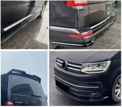 Transporter T6 & Caavelle 16-19 Uyumlu Aero Kit (Spoiler Dahil) Parlak Siyah